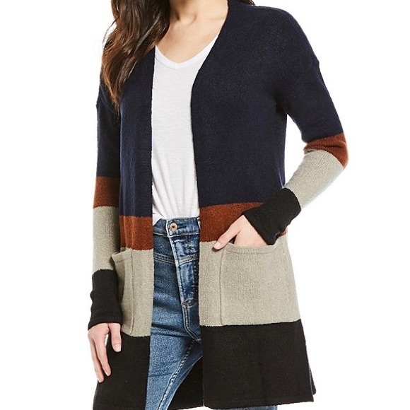 Long Sleeve Colorblock Cardigan | Poshmark